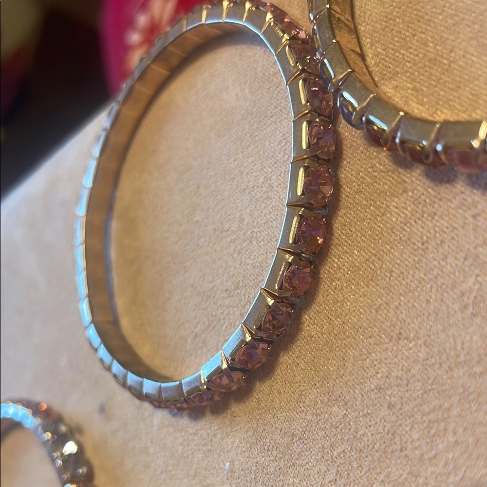 Gold And Silver Stackable Bangle Bracelets - image 3